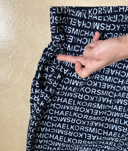 Pigiama Michael Kors Navy Midnight MK logo pantaloni lounge uomo taglia extra large nuovo con etichette - Foto 5 di 11