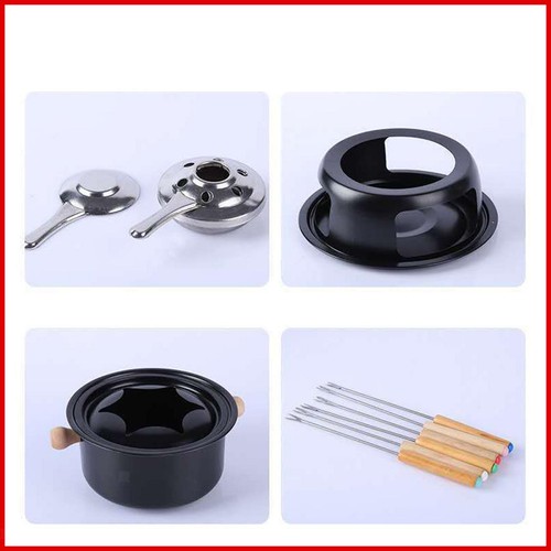 Mini Fondue Set Kitchen Tools with 6 Forks Easy Clean - Picture 10 of 10