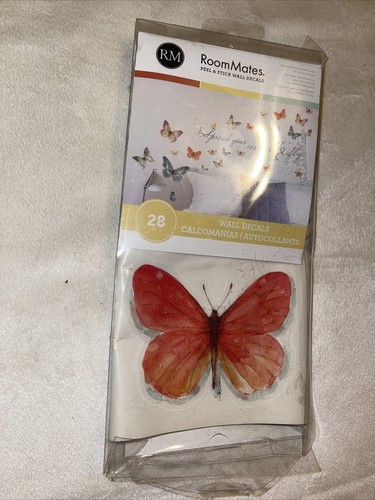 Roommates RMK3263SCS Lisa Audit Butterfly Quote Peel and Stick Wall Decals - Picture 2 of 4