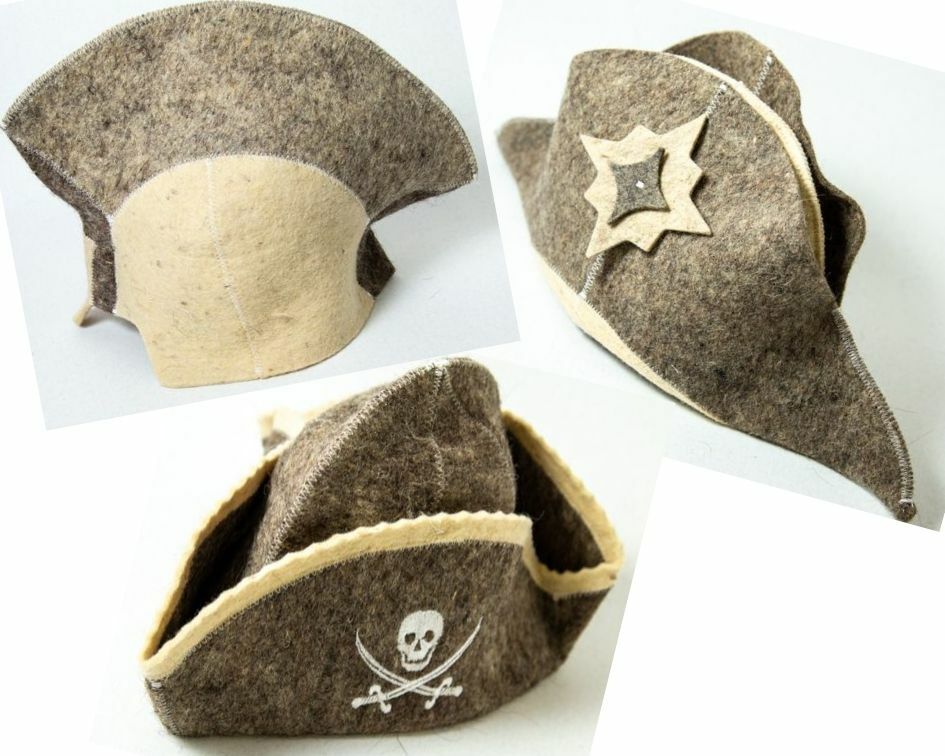 3 Pack Russian Banya hat Sheep wool Napoleon Pirate Knight Helmet Black Friday Popularne uzupełnienie