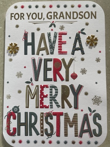 CHRISTMAS CARDS - SON,DAD,DADDY,HUSBAND ,BROTHER, NEPHEW, UNCLE,GRANDSON,COUSIN - Picture 114 of 319