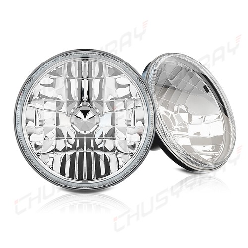 Pair 7 Inch Round Led Headlights High/Low Beam For Ford Mustang 1965 - 1972 1973 - Picture 6 of 16