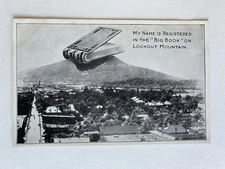 Antique Vintage Postcard Registered the Big Book Lookout Mountain Chattanooga TN