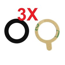Lot of 3 Google Pixel Back Main Rear Camera Lens Glass Cover With Adhesive