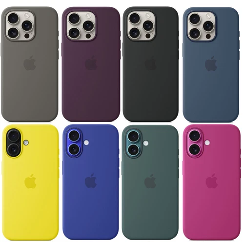 Original Silikon Handyhülle mit MagSafe für iPhone 16 Plus 16 Pro 16 Pro Max - Bild 1 von 28