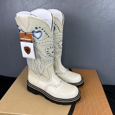Ariat Baby Buck Women’s 7 Bone Gator Leather Cowboy Boots New