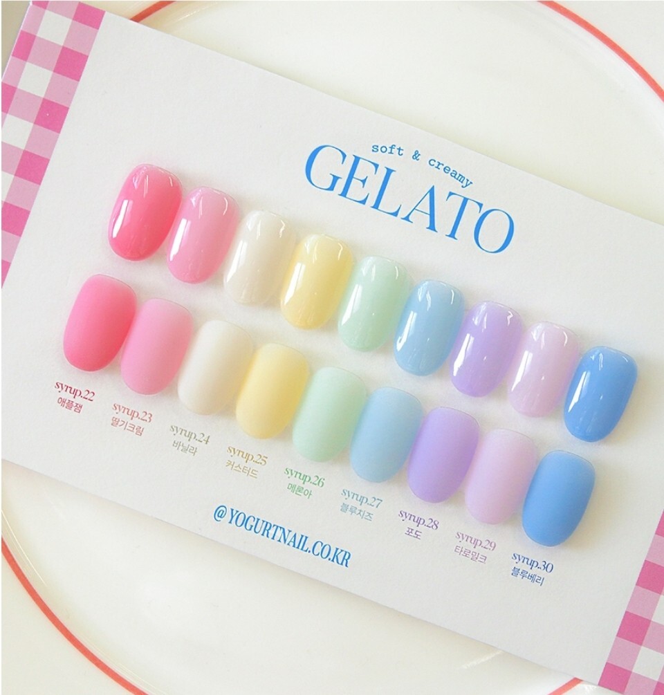 Yogurt Nail Gelato 9 Colors Gel Nail Polish Set K-Beauty | eBay