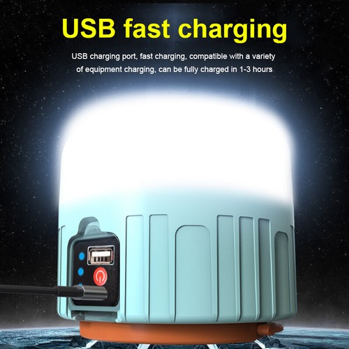 Solar LED Camping Light Tent Lamp USB-Rechargeable Lantern Flashlight Outdoor~ - Imagen 4 de 15