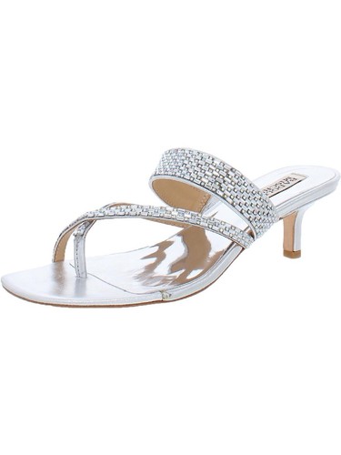 Badgley Mischka Shoes 5 Zena Womens Slip On Open Toe Heels - Picture 3 of 22