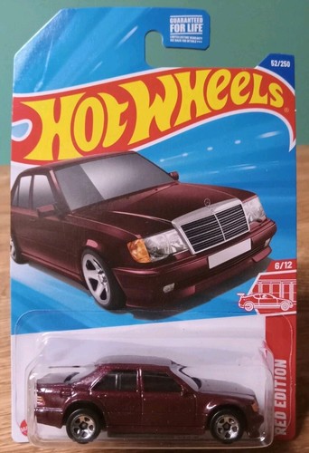 Hot Wheels RED EDITION Target Exclusive Mercedes Benz 500 E 1:64 Scale New 2025 - Picture 1 of 11