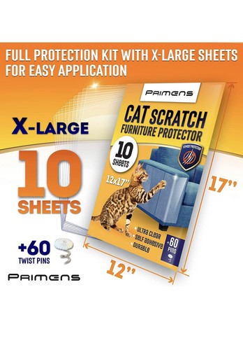 Heavy Duty Cat Scratch Deterrent Furniture Protectors for Sofa, Doors Etc - Picture 3 of 6