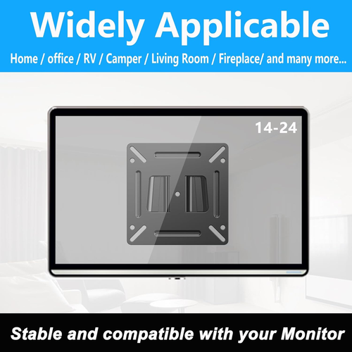 Monitor Wall Mount Most 14-24“ Tvs Computer Universal Low Profile - Picture 4 of 9