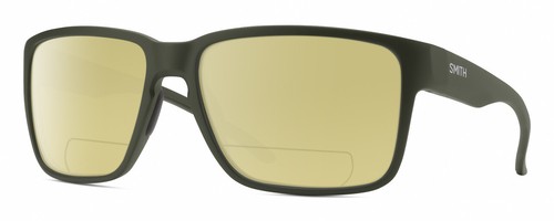 Smith Optic Emerge Unisex Square Polarized BIFOCAL Sunglasses in Moss Green 60mm - Picture 3 of 10