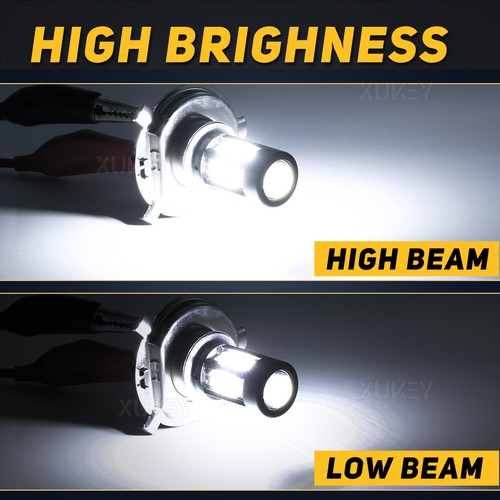 H4 HS1 LED Bulb 6000K White Motorcycle Headlight LED Hi-Lo Beam Light Lamp Bulbs - Picture 5 of 6