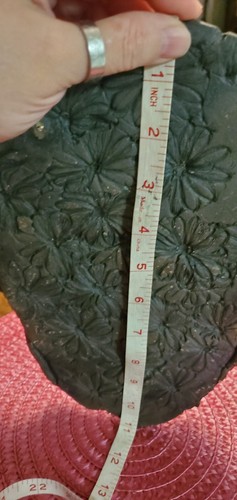 Handmade Raku Wall Pocket Rare Faces And Flowers OOAK ? Signed - Picture 10 of 24