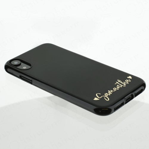 Personalised Initial Phone Case;Name Black TPU Soft Cover For Apple iPhone 11 X - Picture 8 of 11