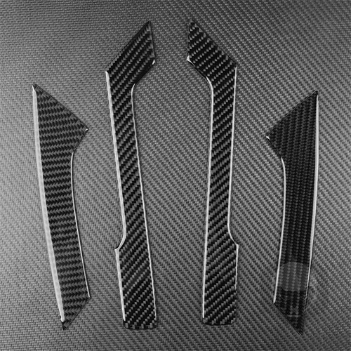 6×Soft Carbon Fiber Interior Door Armrest Panel Trim Kit For Hummer H3 2006-2010 - Picture 7 of 19