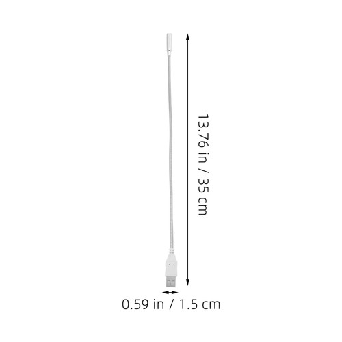 2 Pcs Keyboard Light for Laptop Usb Reading Lamp Flexible Gooseneck - Afbeelding 2 van 12