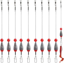 Carolina Rig for Bass Fishing Catfish Rigs Saltwater Bottom 1/2 oz, silver 