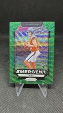 2024 Panini Prizm Bo Nix Emergent Green Wave Prizm Rookie RC Denver Broncos