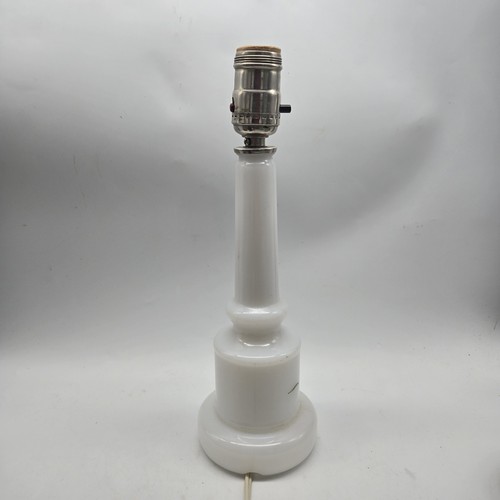 Hand Painted Vintage Milk Glass Lamp Roses Flowers Flower Pink White Boudoir - Picture 4 of 11