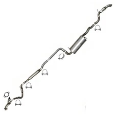 Stainless Steel Cat-Back Exhaust Kit fits: 2011-2016 Town & country, Routan 3.6L