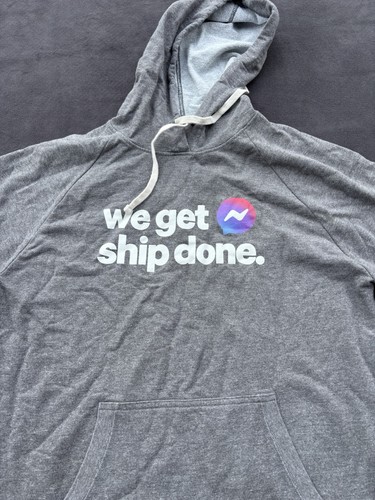 Sudadera con capucha para hombre Facebook We Get Ship Done L - Imagen 4 de 8