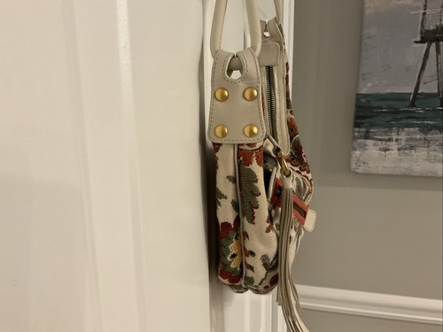 Bolso de Mano Hobo Vintage Salvatore Ferragamo Tejido Floral - Imagen 3 de 10