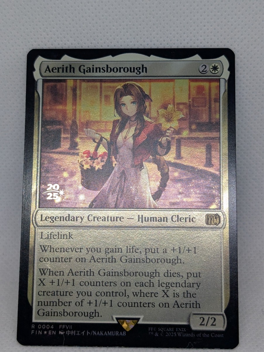 Aerith Gainsborough Prerelease Cards Foil for sale online | eBay