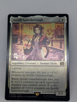 MTG / FF / プレリリース/ エアリス / Foil エアリス・ゲインズブール 日本語版 ボーダーレスFoil MTG FF
