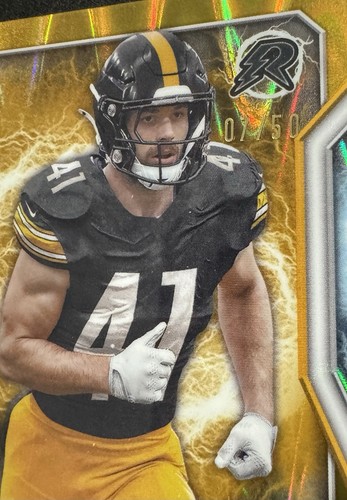 2025 Topps Resurgence Payton Wilson RC Gold Surge /50 Pittsburgh Steelers - Picture 3 of 3