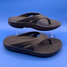 Oofos OOriginal Men’s Size 10 Sandals Black Recovery Footwear Flip Flops