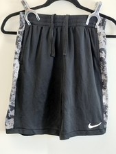 Nike Boys Dri-FIT Elite Stripe Basketball Shorts Volt Black Size XL