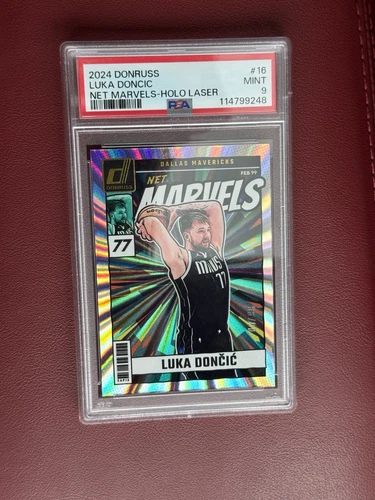 2024 Donruss Luka Doncic Net Marvels- Holo Laser /99 PSA 9