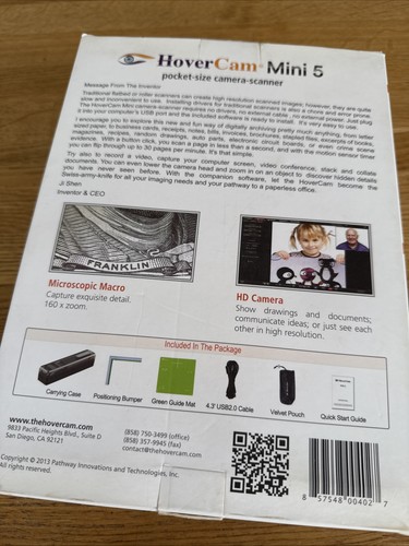 HoverCam Mini 5 Portable Document Camera with HD Scanner and Camera - Picture 4 of 6