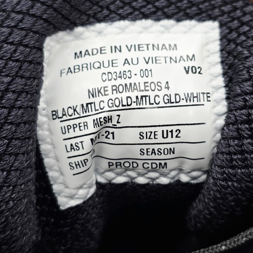 Nike Romaleos 4 Black Metallic Gold Weightlifting Shoes Men's Size 11 CD3463-001 - Bild 6 von 7