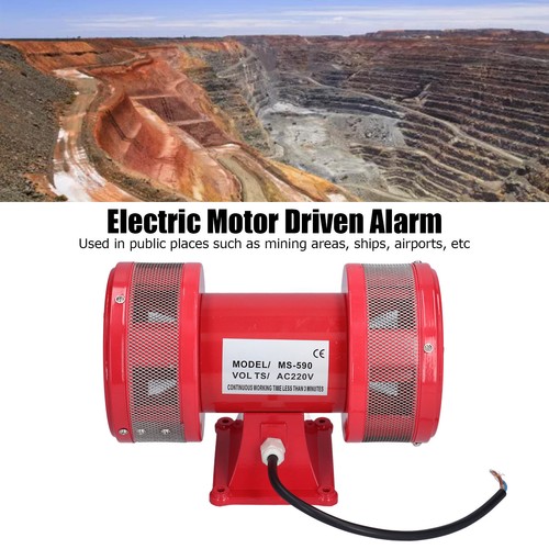 Motor Alarm Dual Way 135dB High Decibel Electric Air Raid Siren Screw Mountin PS - Picture 10 of 12