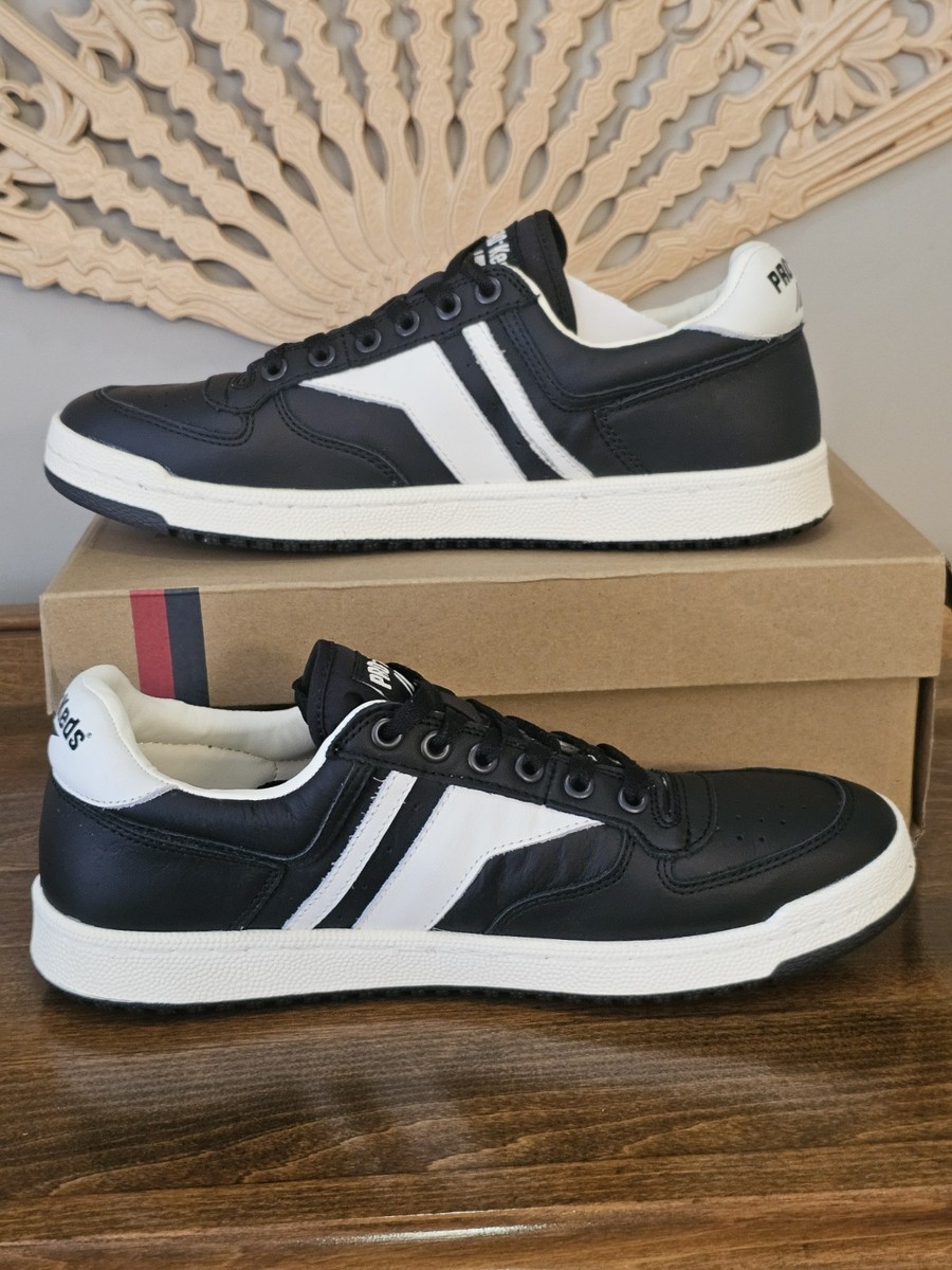 Pro-Keds Skyhawk Lo Leather Sneaker Black/White Mens Size