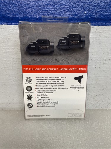 Streamlight TLR-7 X Low-Profile Rail-Mounted Tactical LED Light 500 Lumens New - Bild 2 von 4