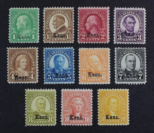 CKStamps: US Stamps Collection Scott#658-668 Mint H OG CV$216.25