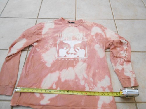 RARE 90'S SIZE LARGE VINTAGE OBEY PROPAGANDA ROCK BAND SHIRT MENS TIE DYE - Picture 2 of 7
