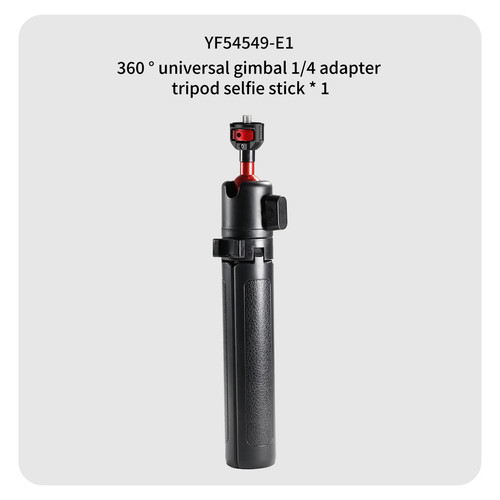 Mini Ball Head Tripod Grip with 1/4" Screw & Cold Shoe for Mobile Phone Camera - Imagen 20 de 30