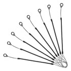 8 PCS in plastica elastico gancio di cordino tocco penne retrattili a pinne a