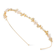 Gold Headband Bridal Hair Accessories Flower Headbands for Women Girls Rhineston