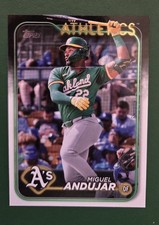 2024 Topps Update US202 Miguel Andújar Oakland Athletics Outfielder Card