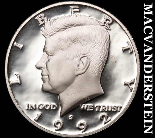 1992-S Kennedy Half Dollar- Silver Choice Gem Proof Luster No Reserve #i8642