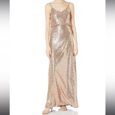 Jenny Yoo Collection Jules Dress in Rose Gold Sequin - Wedding , Bridesmaid
