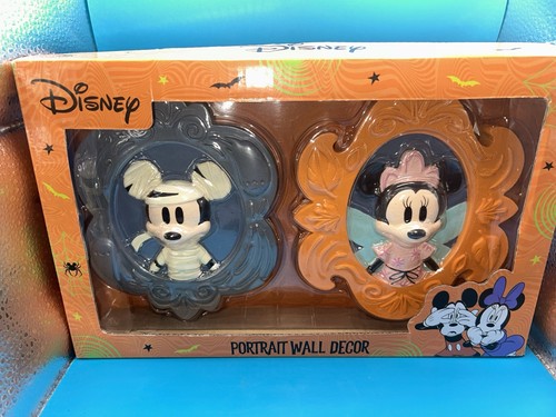 Disney Mickey Minnie Halloween Wall Plaque Spooky Haunted Mansion Style 2025 NEW - Picture 5 of 8