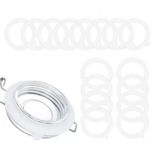 16PCS Rubber Seals for Glass Jars Airtight Silicone Replacement Gasket