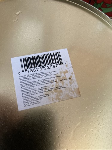 4 Vintage 1997 Coca Cola & Weihnachtsmann runde Weihnachtsdosen 3 verschiedene Plätzchen - Bild 11 von 17